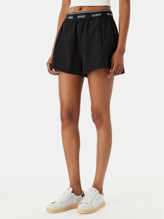 Guess Guess Спортни шорти V6GD18 W2344 Черен Regular Fit