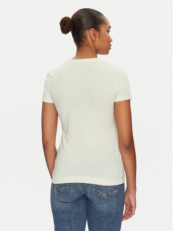 Guess Guess Тишърт W5GI04 J1314 Жълт Slim Fit