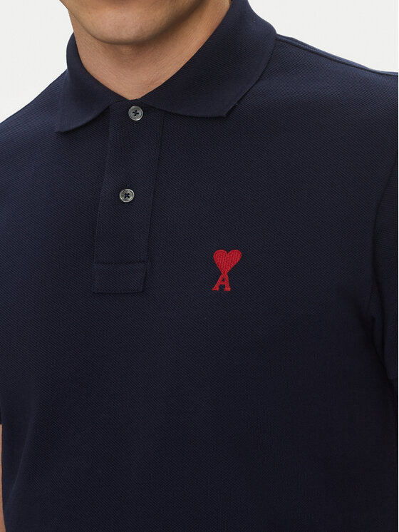 AMI PARIS AMI PARIS Polo majica BFUPL001.760 Mornarsko modra Regular Fit