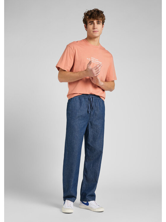 Lee Lee T-shirt LOGO LOOSE TEE Arancione Regular Fit