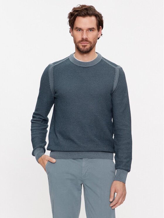 BOSS Boss Sweater Aquila 50498950 Sötétkék Regular Fit
