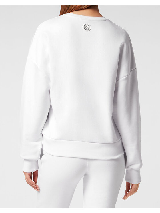 Plein Sport Plein Sport Longsleeve 13005 Biały Regular Fit