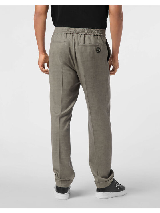 PHILIPP PLEIN PHILIPP PLEIN Joggery 26123 Beżowy Jogger Fit