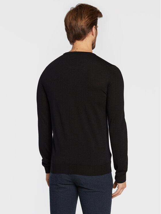 HUGO Hugo Sveter San Cedric-M1 50476832 Čierna Slim Fit