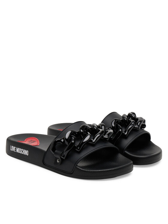 LOVE MOSCHINO LOVE MOSCHINO Şlapi JA28132G1MI17000 Negru