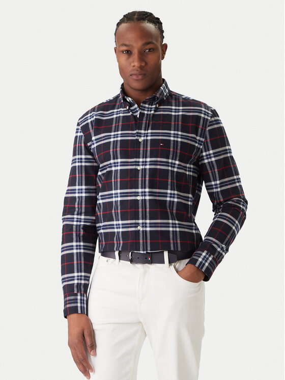 Tommy Hilfiger Tommy Hilfiger Cămașă MW0MW40894 Bleumarin Regular Fit