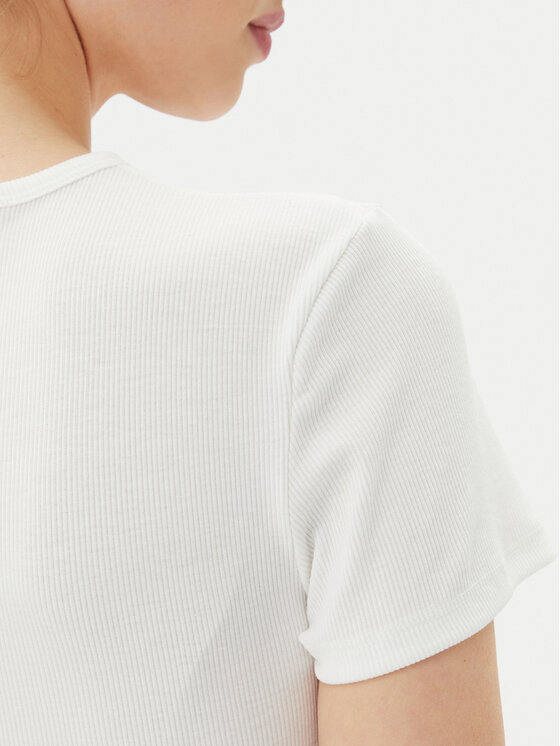 ONLY ONLY Tricou Daniella 15350554 Alb Slim Fit