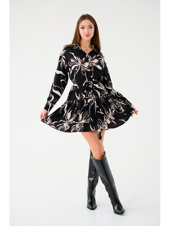 Leimann Leimann Sukienka codzienna Aria Czarny Casual Fit