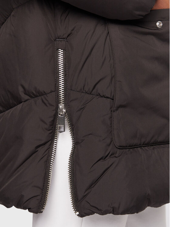 Tommy Hilfiger Tommy Hilfiger Μπουφάν χειμωνιάτικο Chevron Sorona WW0WW36211 Μαύρο Relaxed Fit