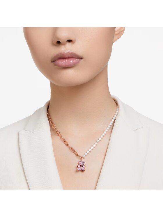 Swarovski Swarovski Naszyjnik Teddy 5669166 Różowy