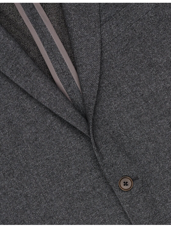 Borgio Borgio Marynarka jonadi Szary Slim Fit