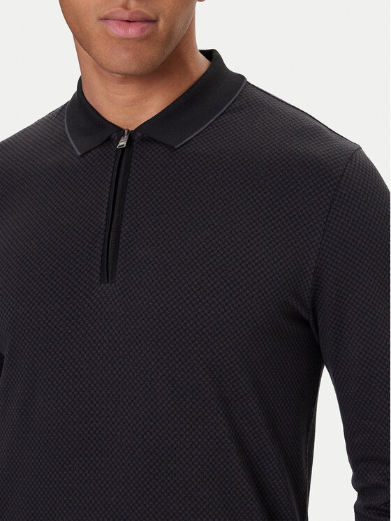 BOSS BOSS Polokošeľa H-Peduzzi 06 50549583 Čierna Regular Fit