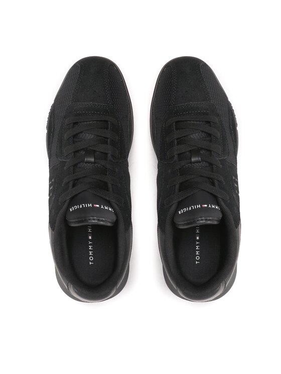 Tommy Hilfiger Tommy Hilfiger Sneakersy Retro Modern Runner Mix FM0FM04363 Czarny