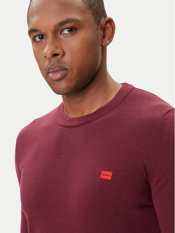HUGO HUGO Pullover San Cassius-C1 50475083 Dunkelrot Regular Fit