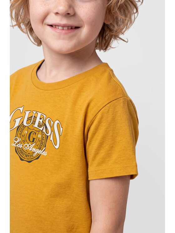 Guess Kids Guess Kids T-Shirt 185387 Pomarańczowy Classic Fit