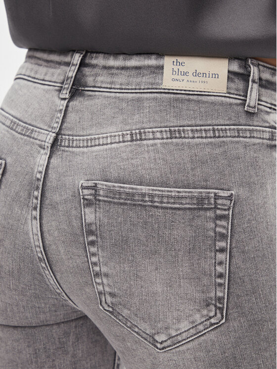 ONLY ONLY Jeansy 15279874 Szary Skinny Fit