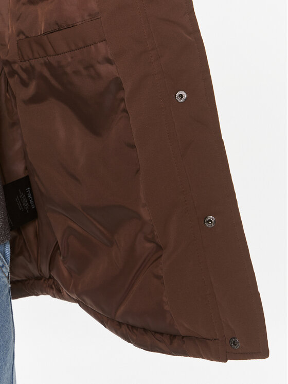 Fransa Fransa Brezrokavnik 20612130 Rjava Regular Fit