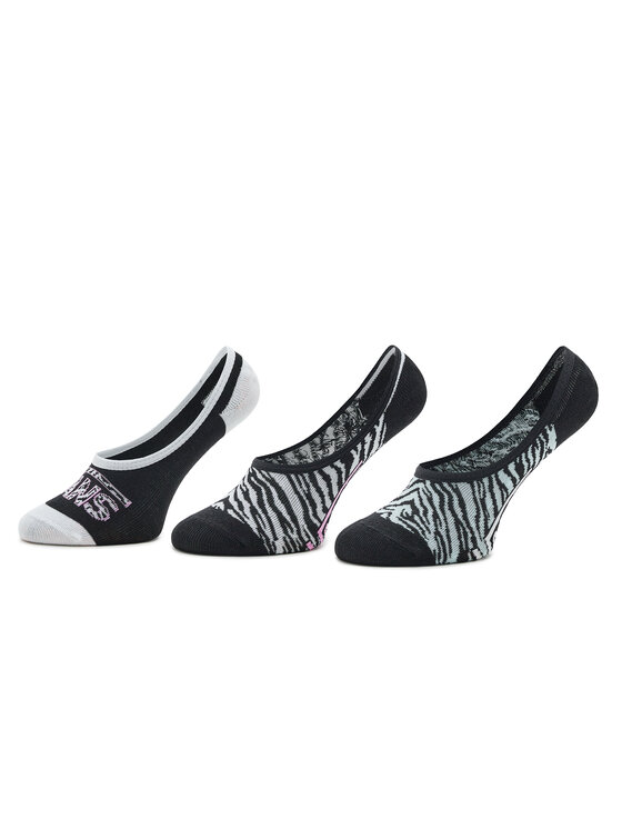 Vans 3 bērnu pēdiņu pāru komplekts Zebra Daze Canoodle VN0007AXBR51 Daudzkrāsains