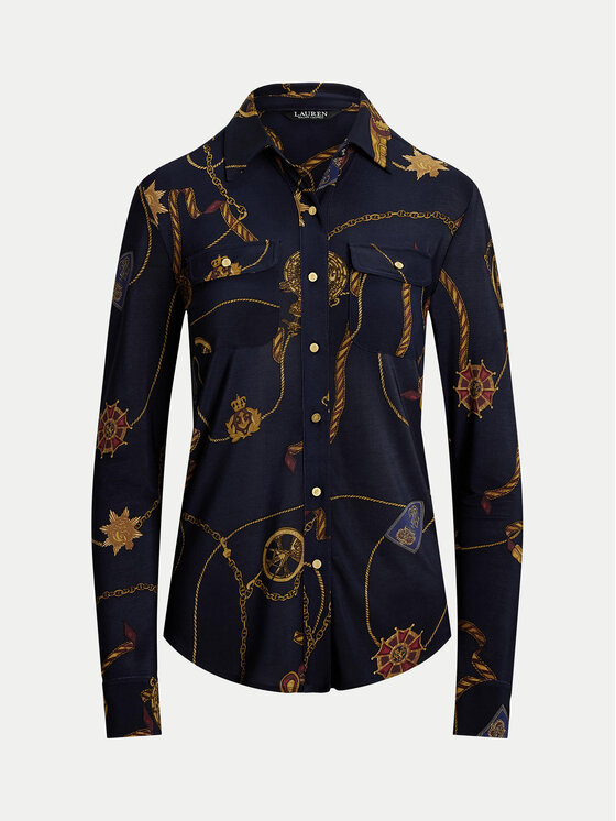 LAUREN RALPH LAUREN LAUREN RALPH LAUREN Srajca 200957607001 Mornarsko modra Slim Fit