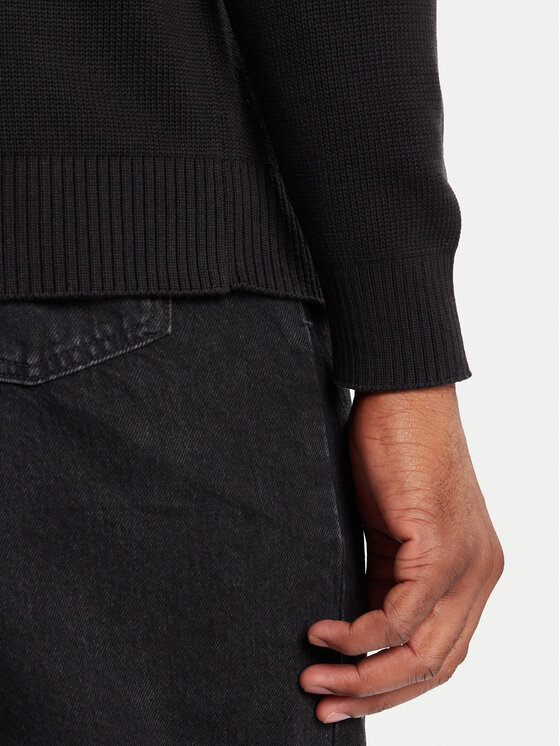 Tommy Jeans Tommy Jeans Rollkragenpullover DM0DM22096 Schwarz Regular Fit