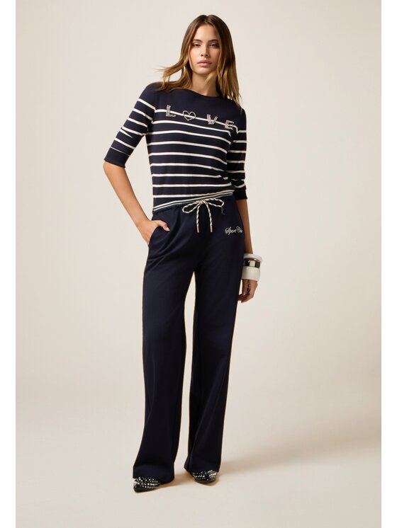 Oltre Oltre Maglione M277J005011N0Z4 Blu Slim Fit