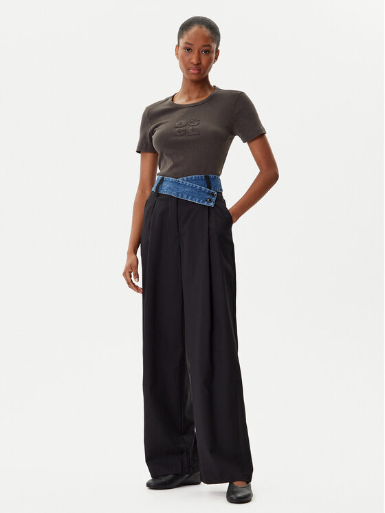 Desigual Desigual Тишърт Praga 25WWTK46 Сив Regular Fit