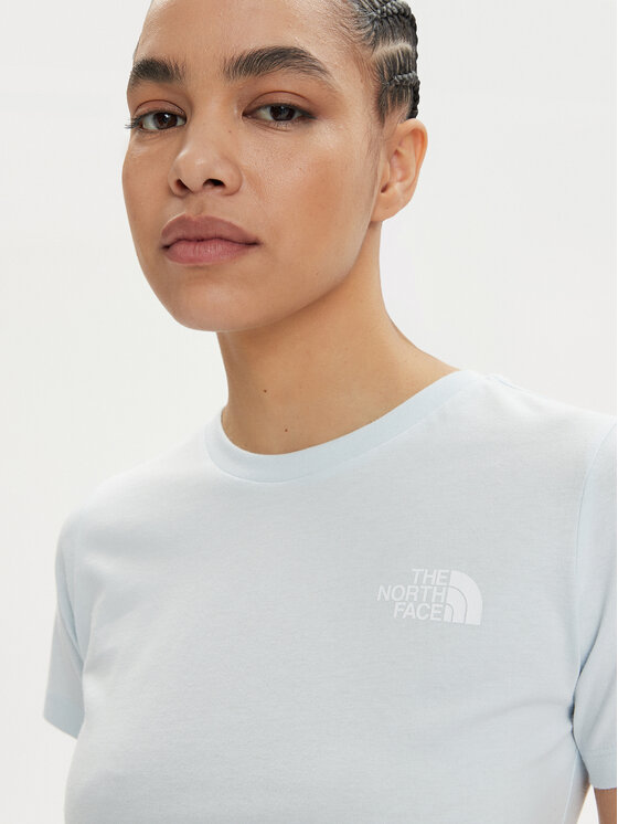The North Face The North Face T-Shirt Redbox NF0A87NM Světle modrá Regular Fit