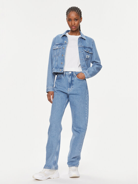 Calvin Klein Calvin Klein Póló Micro Logo K20K206629 Fehér Regular Fit