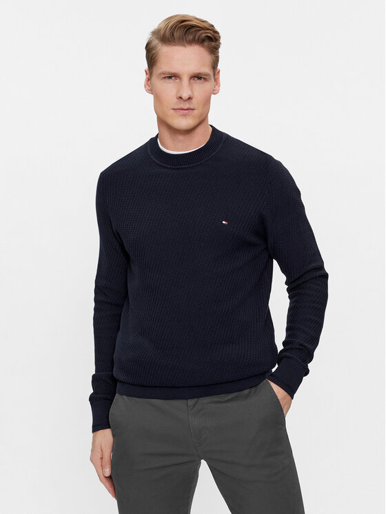 Tommy Hilfiger Tommy Hilfiger Kampsun MW0MW33131 Tumesinine Regular Fit