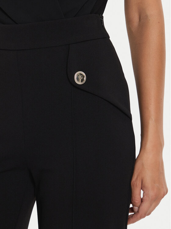 Rinascimento Rinascimento Riidest püksid CFC0019594002 Must Regular Fit