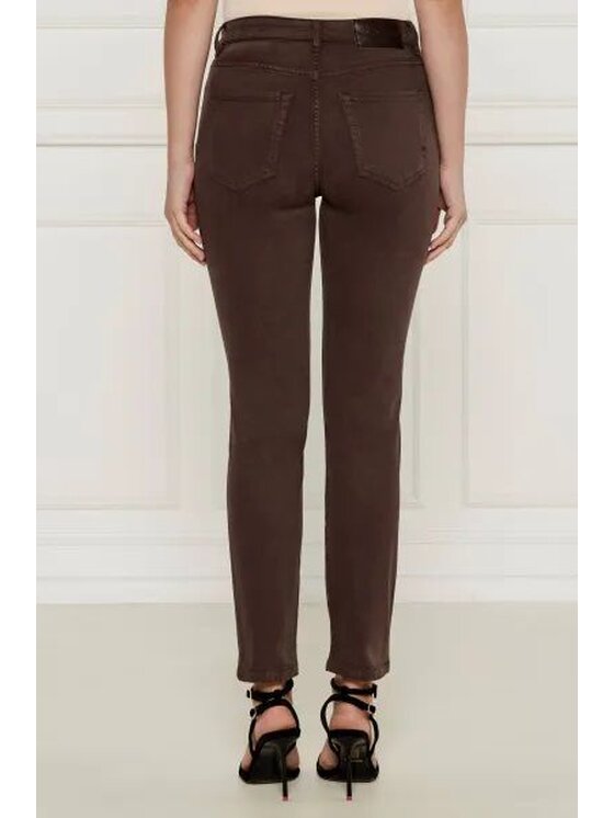 PINKO PINKO Pantaloni chino 67687 Marrone Regular Fit