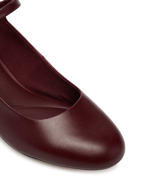 Tommy Hilfiger Tommy Hilfiger Körömcipők Heeled Maryjane Buckle FW0FW09347 Bordó
