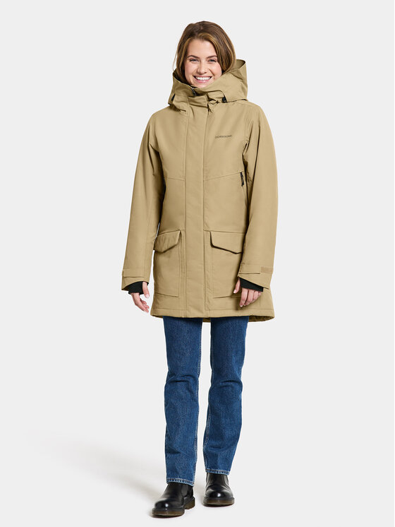 Didriksons Didriksons Hanorac Frida Wns Parka 7 504815 Bej Regular Fit