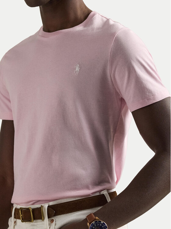 Polo Ralph Lauren Polo Ralph Lauren T-Shirt 710671438520 Różowy Custom Slim Fit