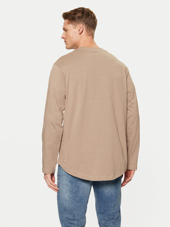 Karl Lagerfeld Jeans Karl Lagerfeld Jeans Majica dugih rukava A1M17043 Bež Regular Fit