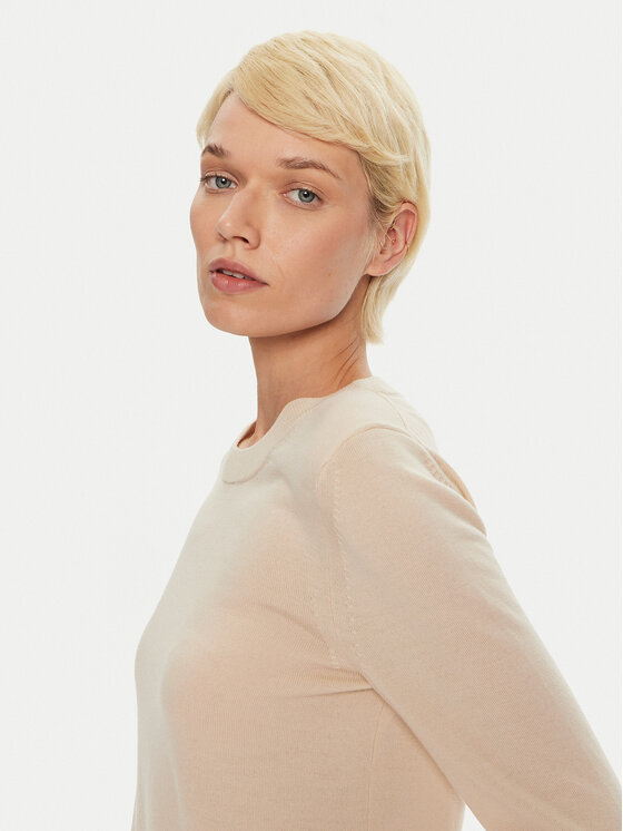 BOSS Boss Sweter Feganasi 50492551 Żółty Regular Fit