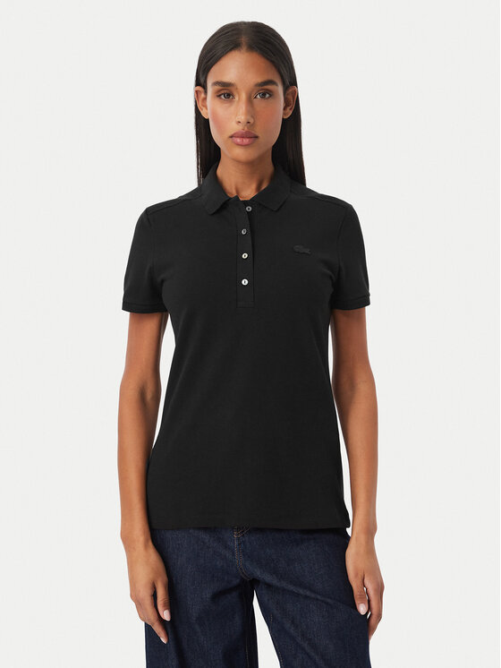 Lacoste Lacoste Polo särk PF5462 Must Slim Fit