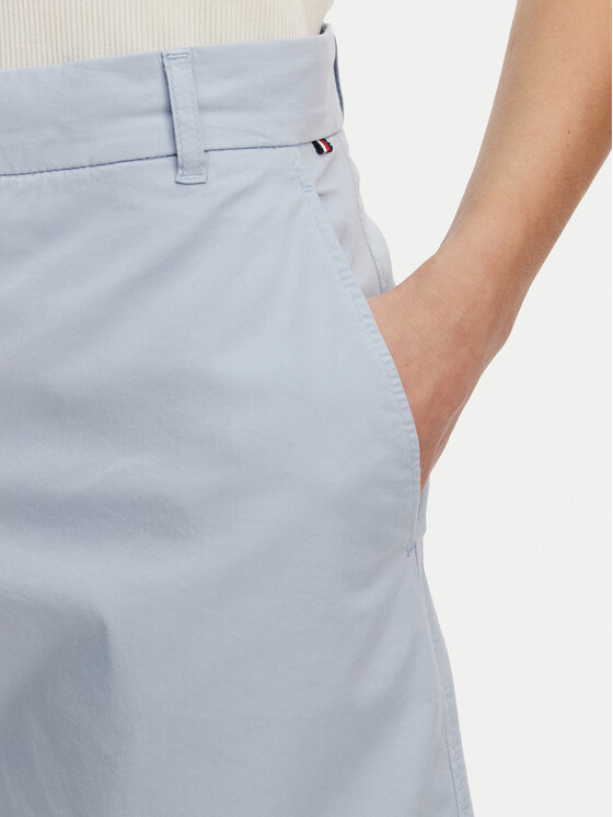 Tommy Hilfiger Tommy Hilfiger Pantalon scurți din material WW0WW42457 Albastru celest Regular Fit