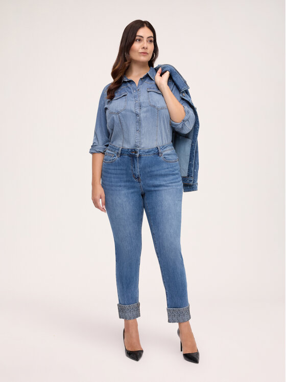 Fiorella Rubino Fiorella Rubino Jeans P483T005409N024 Blu Slim Fit