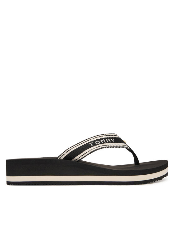 Tommy Hilfiger Tommy Hilfiger Šlepetės per pirštą Flag FW0FW09195 Juoda