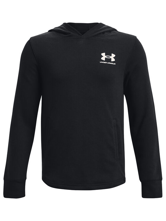 Under Armour Felpa UA Rival Terry Hoodie 1377251 Nero Relaxed Fit