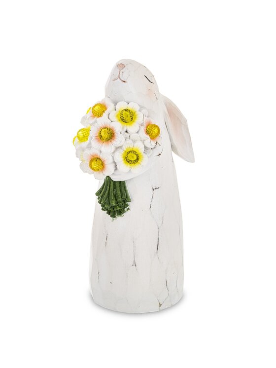 MIAhome MIAhome Figurka LED króliczka z bukietem GABI-2 Kolorowy