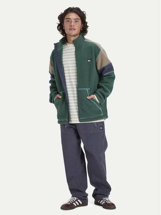 Quiksilver Quiksilver Полар Clean Coast Block EQYPF03065 Зелен Loose Fit