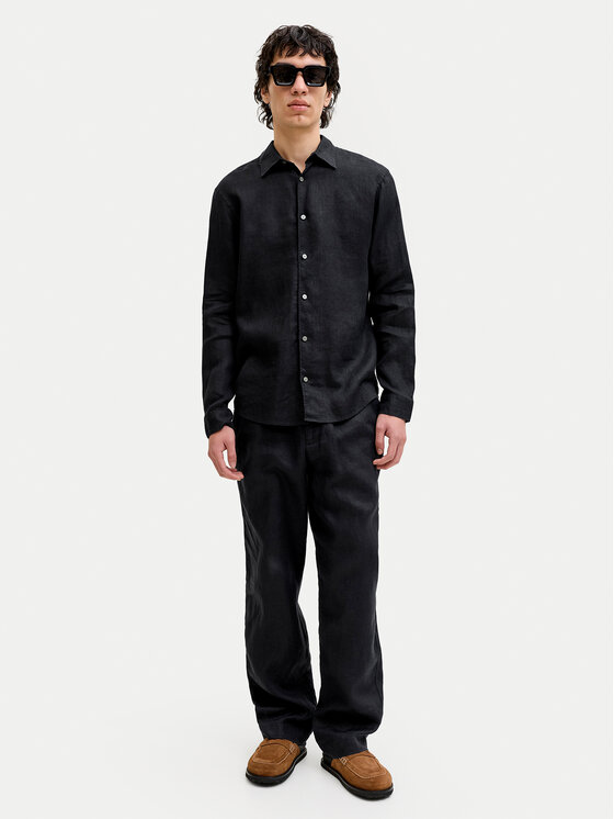 Jack & Jones Jack & Jones Pantaloni chino St. Karl 12253120 Negru Loose Leg