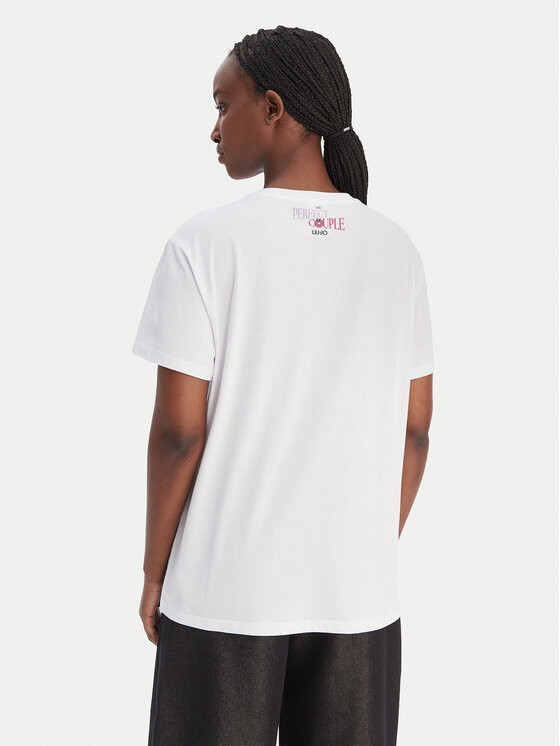 Liu Jo Liu Jo Póló WA6163 JS904 Fehér Relaxed Fit