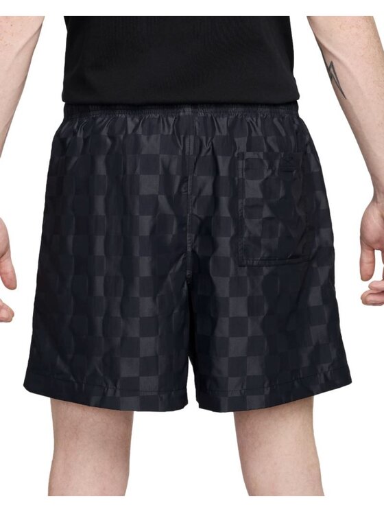 Nike Nike Szorty sportowe M NK CUB FOW SHORT CHECKERS FN3098-010 Czarny Regular Fit