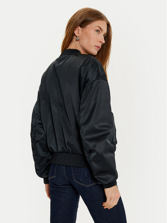 Guess Guess Bomber dzseki Aurore W4BL48 WGKK2 Fekete Regular Fit