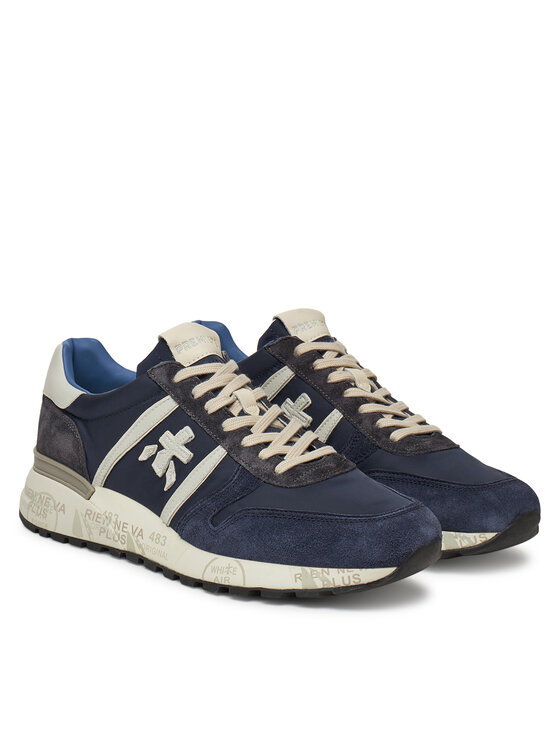 Premiata Premiata Sneakersy LANDER VAR 7204 Granatowy