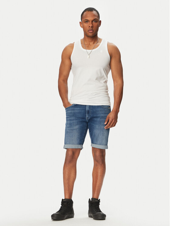 G-Star Raw G-Star Raw Džinsiniai šortai D10481-8968 Mėlyna Regular Fit