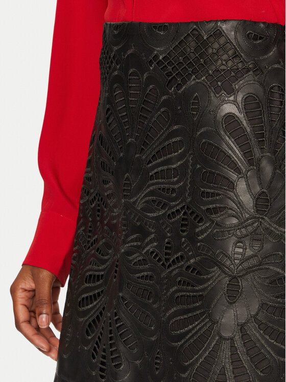 Vero Moda Vero Moda Krilo iz umetnega usnja Rocky 10330112 Črna Slim Fit